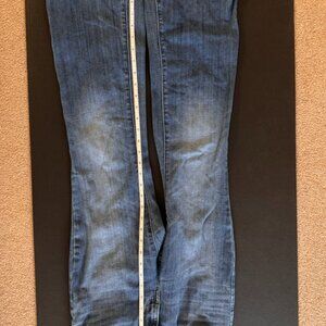 Levi’s 726 High Rise Flare Jeans - "Take A Walk" Blue (26x32)